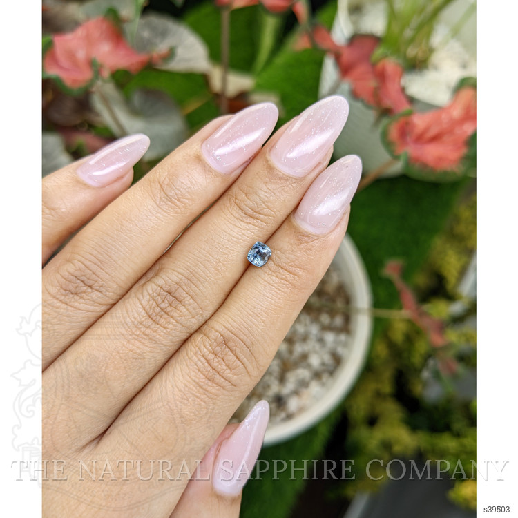 0.67 Ct. Greenish Blue Sapphire from Ceylon (Sri Lanka)