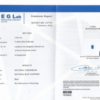 1.54 Ct. Blue Sapphire from Madagascar Pdf