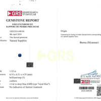 1.52 Ct. Blue Sapphire from Burma (Myanmar) Pdf