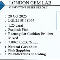 1.25 Ct. Purplish Pink Sapphire from Madagascar Pdf