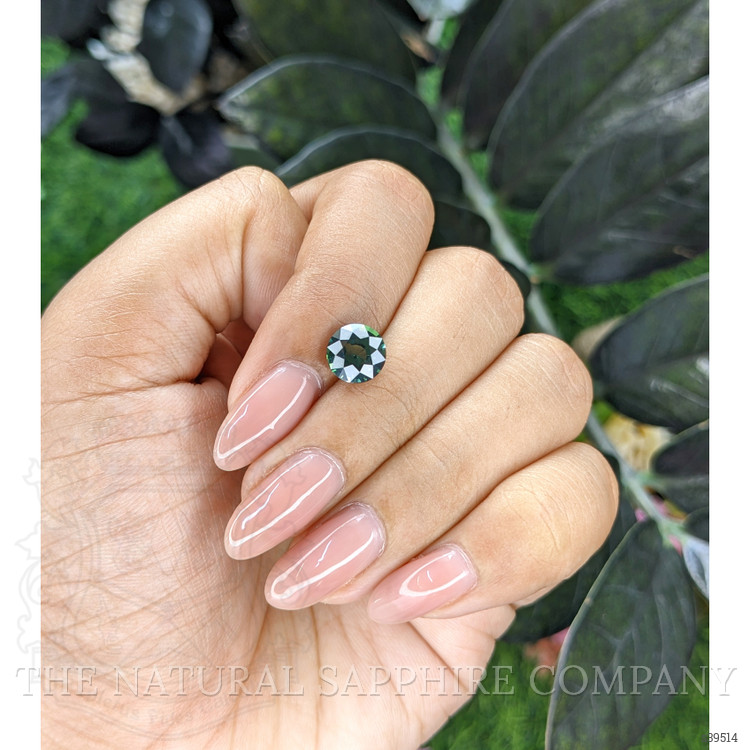 2.07 Ct. Bluish Green Sapphire from Tanzania