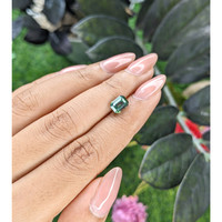 2.10 Ct. Bluish Green Sapphire from Tanzania Life Style