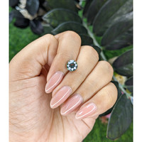 2.16 Ct. Bluish Green Sapphire from Tanzania Life Style