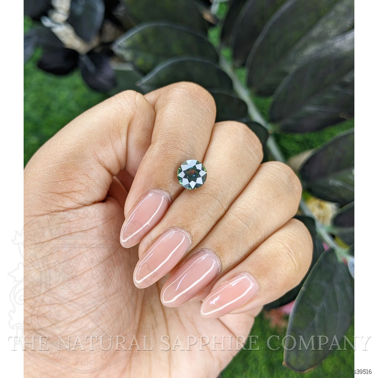 2.16 Ct. Bluish Green Sapphire from Tanzania