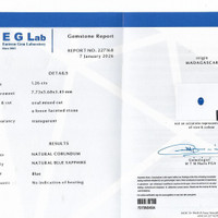 1.26 Ct. Blue Sapphire from Madagascar Pdf