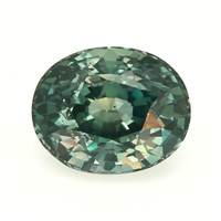 2.22 Ct. Greenish Blue Sapphire from Tanzania Video