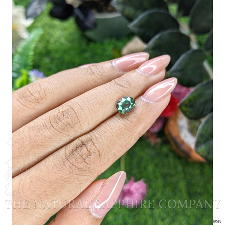 2.22 Ct. Greenish Blue Sapphire from Tanzania