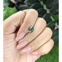 2.22 Ct. Greenish Blue Sapphire from Tanzania Life Style