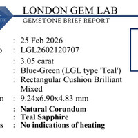3.05 Ct. Bluish Green Sapphire from Tanzania Pdf