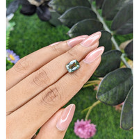 3.05 Ct. Bluish Green Sapphire from Tanzania Life Style