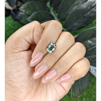 3.05 Ct. Bluish Green Sapphire from Tanzania Life Style