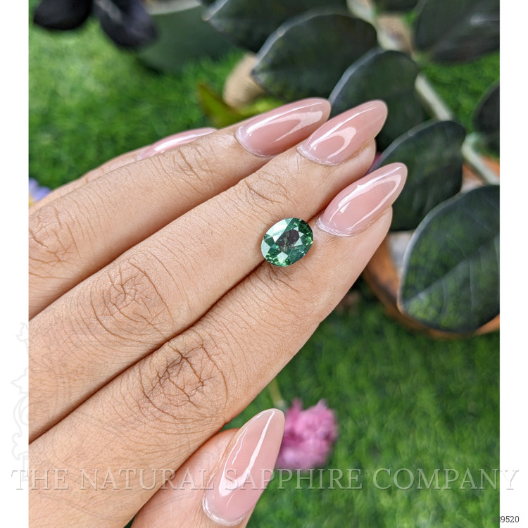 2.57 Ct. Greenish Blue Sapphire from Tanzania