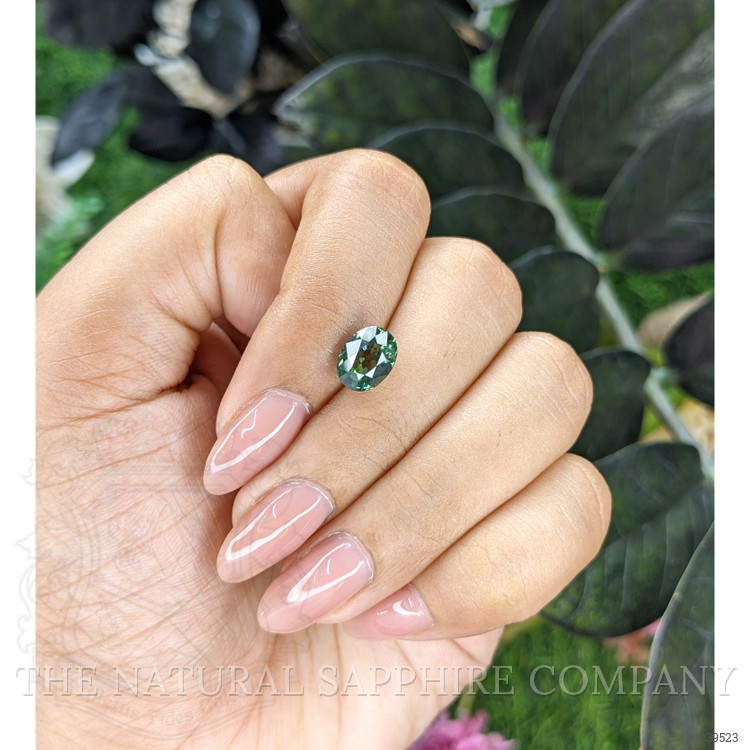 2.50 Ct. Bluish Green Sapphire from Tanzania