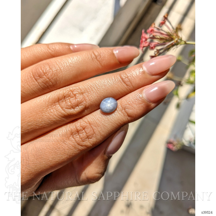 2.83 Ct. Greyish Blue Star Sapphire from Ceylon (Sri Lanka)