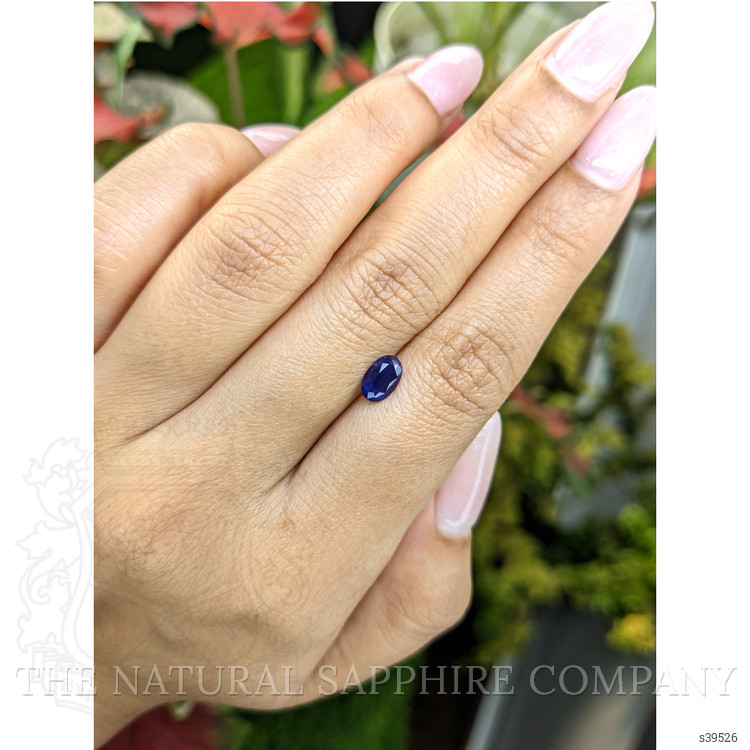 0.81 Ct. Blue Sapphire from Ceylon (Sri Lanka)