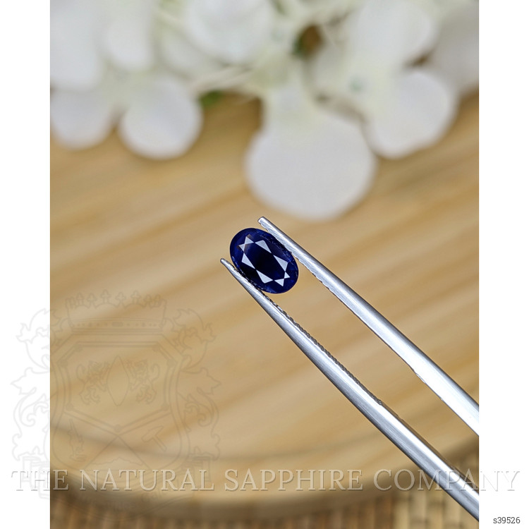 0.81 Ct. Blue Sapphire from Ceylon (Sri Lanka)