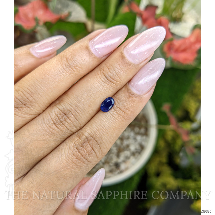 0.81 Ct. Blue Sapphire from Ceylon (Sri Lanka)