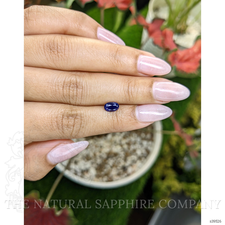 0.81 Ct. Blue Sapphire from Ceylon (Sri Lanka)