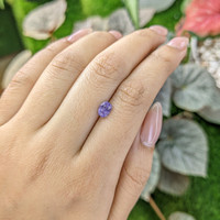 1.04 Ct. Pinkish Purple Sapphire from Ceylon (Sri Lanka) Life Style