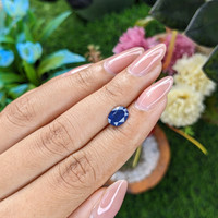 1.61 Ct. Blue Sapphire from Ceylon (Sri Lanka) Life Style