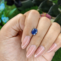 1.61 Ct. Blue Sapphire from Ceylon (Sri Lanka) Life Style