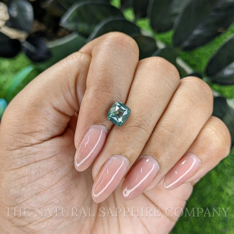 2.19 Ct. Bluish Green Sapphire from Ceylon (Sri Lanka)