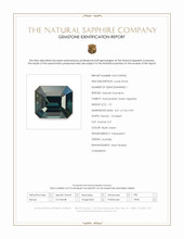 1.21 Ct. Bluish Green Sapphire from Australia Scan Report