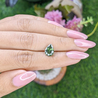 2.06 Ct. Green Sapphire from Australia Life Style