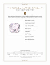 2.05 Ct. Purplish Pink Sapphire from Madagascar Scan Report