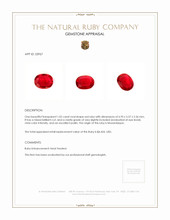 1.02 Ct. Ruby from Mozambique Appraisal