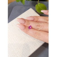 1.54 Ct. Purplish Pink Sapphire from Ceylon (Sri Lanka) Life Style