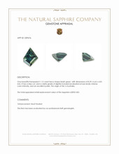 1.15 Ct. Bluish Green Sapphire from Australia Appraisal