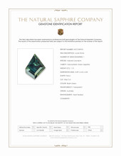 1.15 Ct. Bluish Green Sapphire from Australia Scan Report