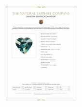 1.18 Ct. Bluish Green Sapphire from Australia Scan Report