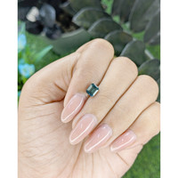 1.05 Ct. Bluish Green Sapphire from Madagascar Life Style
