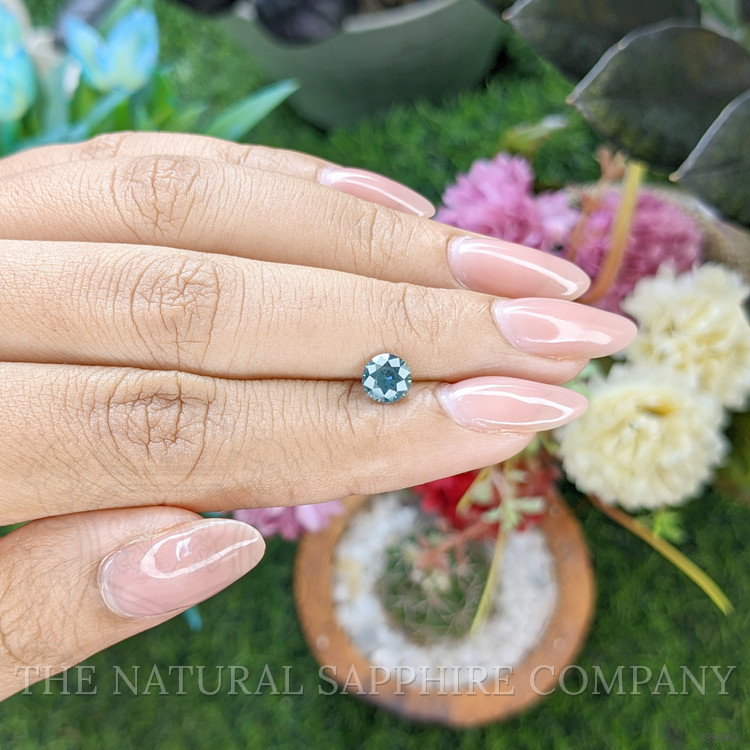 0.90 Ct. Greenish Blue Sapphire from Madagascar