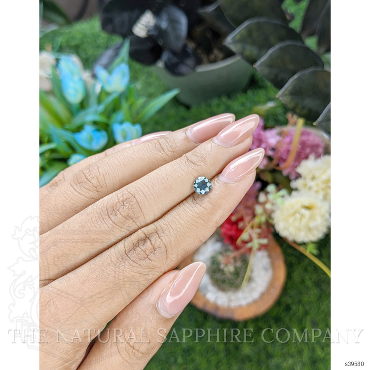 0.90 Ct. Greenish Blue Sapphire from Madagascar