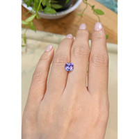 1.95 Ct. Bluish Purple Sapphire from Ceylon (Sri Lanka) Life Style