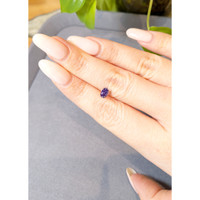 0.67 Ct. Bluish Purple Sapphire from Ceylon (Sri Lanka) Life Style