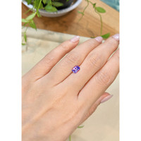 1.05 Ct. Purple Sapphire from Ceylon (Sri Lanka) Life Style