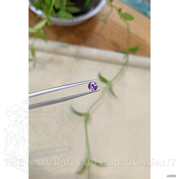0.69 Ct. Purple Sapphire from Ceylon (Sri Lanka)