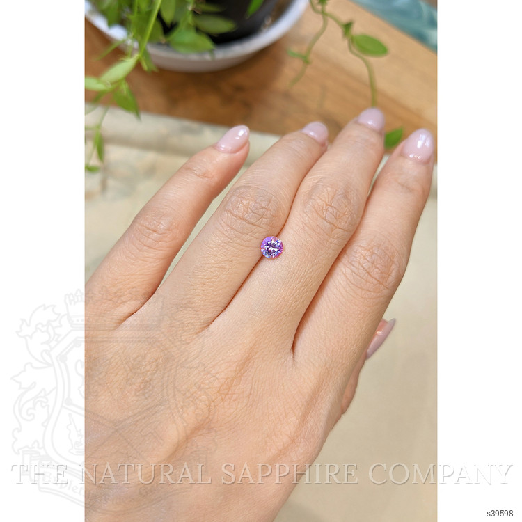 0.69 Ct. Purple Sapphire from Ceylon (Sri Lanka)
