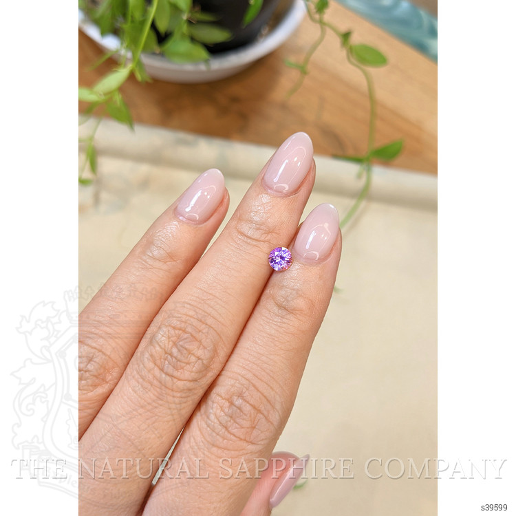 0.61 Ct. Purple Sapphire from Ceylon (Sri Lanka)