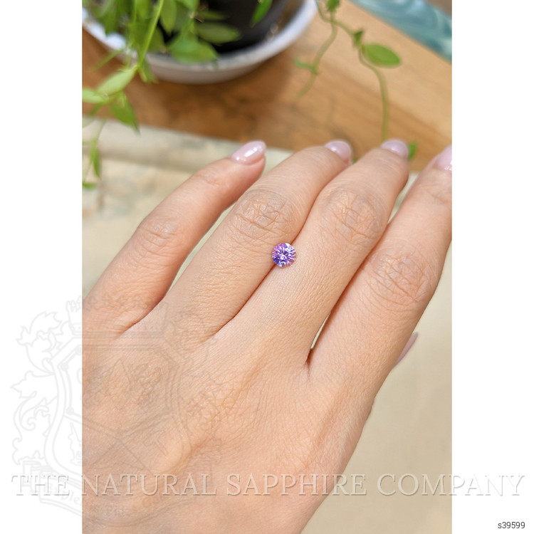 0.61 Ct. Purple Sapphire from Ceylon (Sri Lanka)