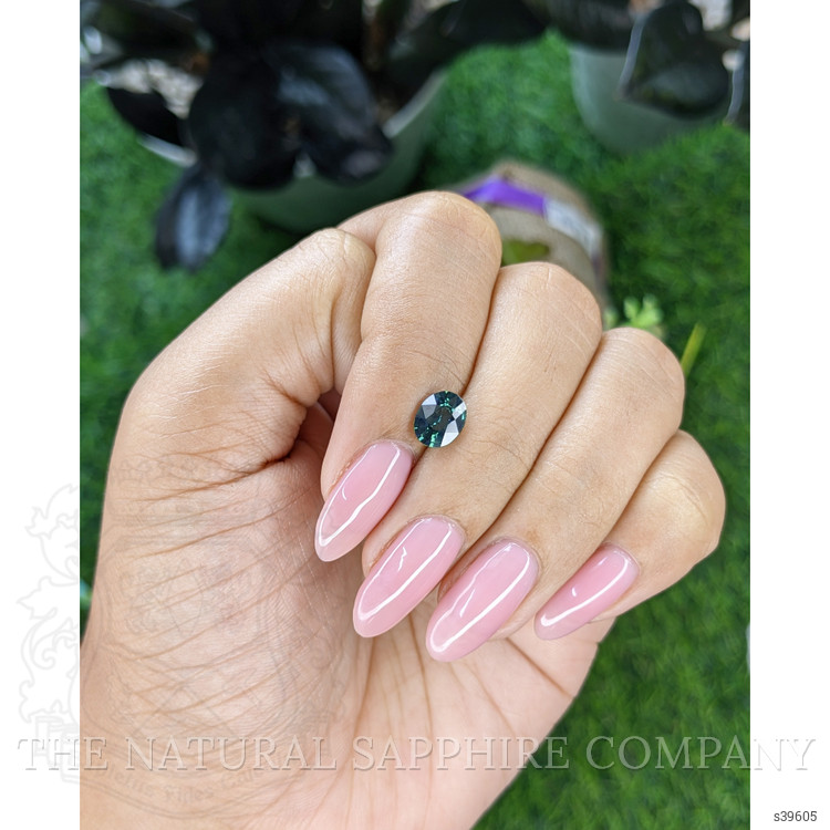 1.24 Ct. Bluish Green Sapphire from Madagascar