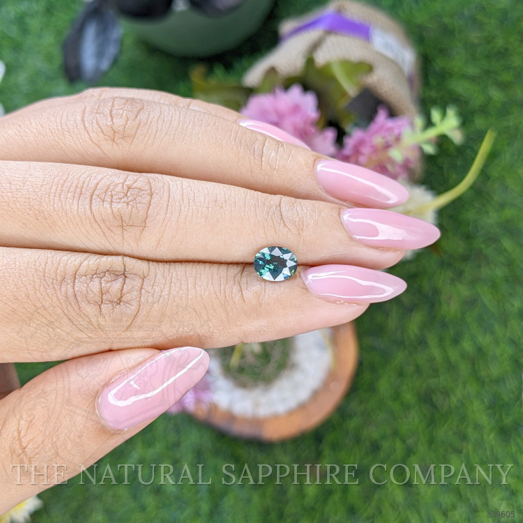 1.24 Ct. Bluish Green Sapphire from Madagascar