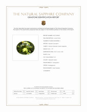 1.79 Ct. Yellowish Green Sapphire from Madagascar Scan Report