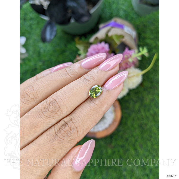 1.79 Ct. Yellowish Green Sapphire from Madagascar