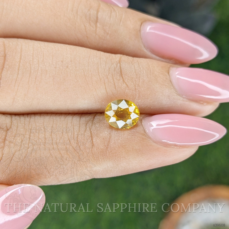 1.52 Ct. Orangish Yellow Sapphire from Ceylon (Sri Lanka)