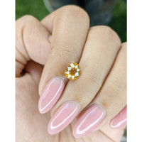 1.52 Ct. Orangish Yellow Sapphire from Ceylon (Sri Lanka) Life Style